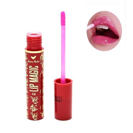 Imagem de Gloss Labial Mágico 24H Retrô Lip Magic Amar Make Vermelho