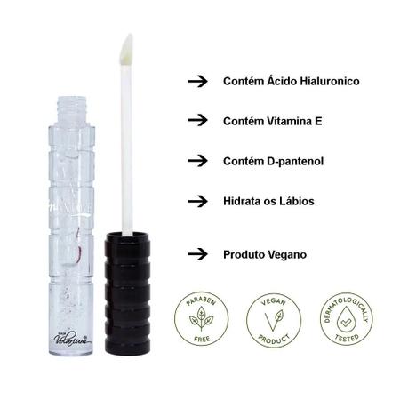 Imagem de Gloss max love lip volumoso boca rosa saudavel com acido hiluronico vegano