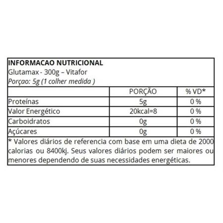 Imagem de GLUTAMAX 300g Vitafor