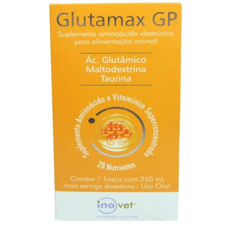 Imagem de Glutamax Gp Suplemento Para Animais 250Ml Inovet Kit Com 2