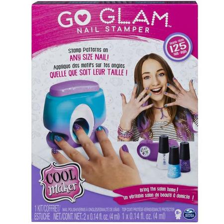 Go Glam Deluxe Nail Kit Stamper Maquina para Personalizar Unhas