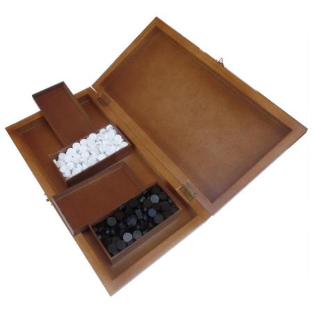 LOUJIN Jogo de tabuleiro Go Set portátil Go Set Go de madeira Go Jogo de  xadrez com caixa de armazenamento Jogo de tabuleiro de estratégia chinesa