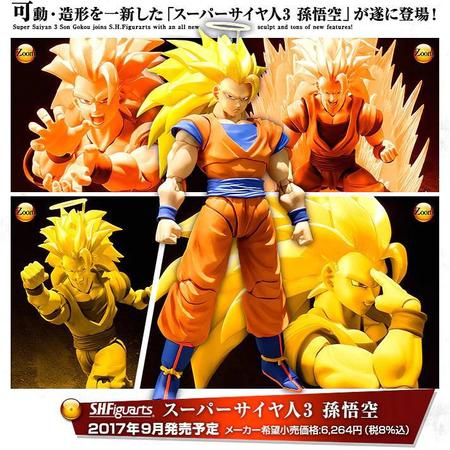Boneco Articulado Goku Super Saiyan 3 8540-6 - Fun