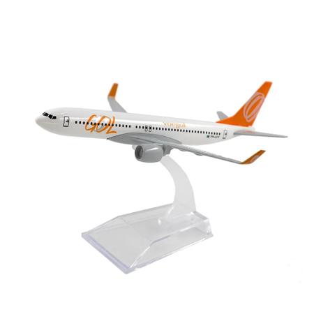 Gol Linhas Aéreas B737 Miniatura Avião Aeronave Comercial em Metal