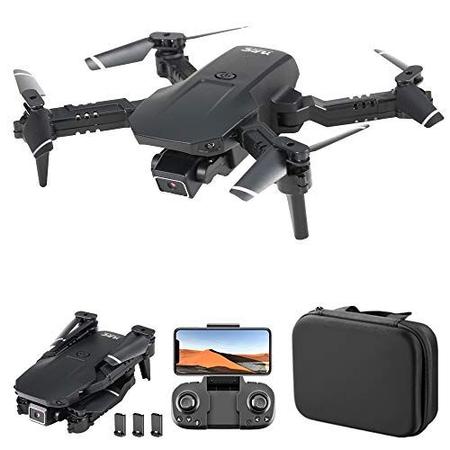 Imagem de GoolRC S68 RC Drone com câmera, 4K HD WiFi FPV Mini Drone para crianças e adultos, Quadcopter RC dobrável com controle de sensor de gravidade, lançamentos 3D, modo sem cabeça, altitude hold, saco de armazenamento e 3 baterias