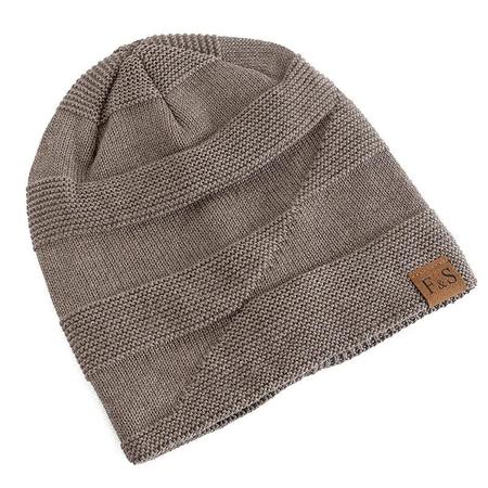 Imagem de Gorro de Inverno Unissex com Forro de Pele - Gorro de Caveira Casual de Malha