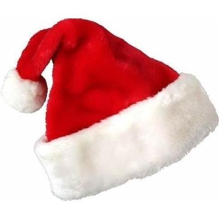 Imagem de Gorro Papai Noel 40Cm Veludo Vermelho Touca Natal