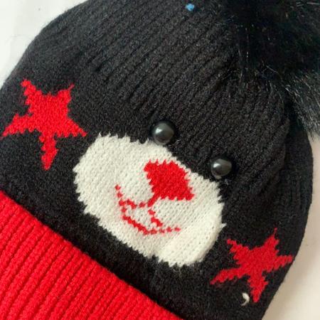 Imagem de Gorro Touca Infantil Fofo Forrado Criança Pompom Frio Bichinho Estrela Bochecha Inverno Unissex