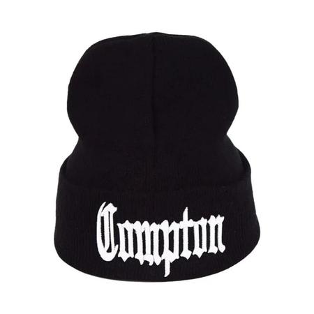 Imagem de Gorro Unissex com Letras Compton Bordadas - Quente para Outono/Inverno