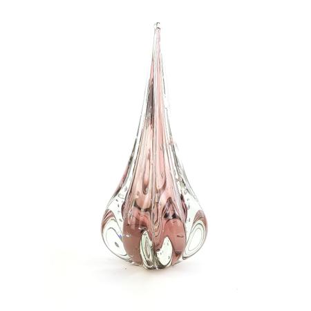 Imagem de Gota de Murano Labone - Cristal Rosa New Rubi 40cm