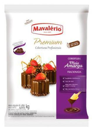 Imagem de Gotas De Chocolate Cobertura Meio Amargo Premium Mavalério