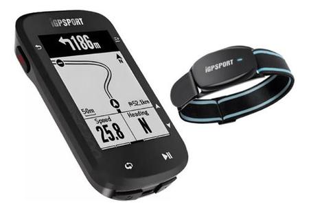 Imagem de Gps Bike Ciclocomputador Igpsport Bsc200 + Cardiaco De Braço