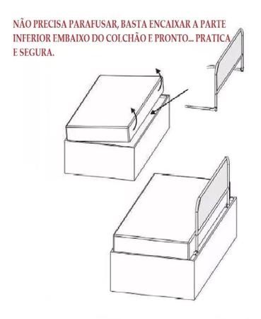 Imagem de Grade de Proteção para Camas - Serve para Cama Box