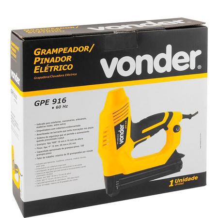 Imagem de Grampeador e Pinador Elétrico GPE 916 VONDER