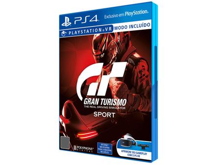 Jogo Gran Turismo Sport (Playstation Hits) - PS4 Mídia Física - Sony -  Jogos de Corrida e Voo - Magazine Luiza