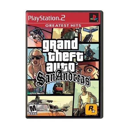 Grand Theft Auto San Andreas (GTA) PS2 - Rock Star Games - Jogos PS2 -  Magazine Luiza