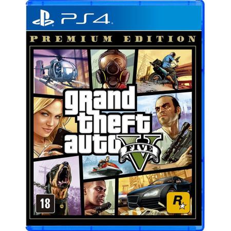 Grand Theft Auto V Premium Online Edition - PS4 Mídia Fisica Lacrado -  rockstar games - GTA - Magazine Luiza