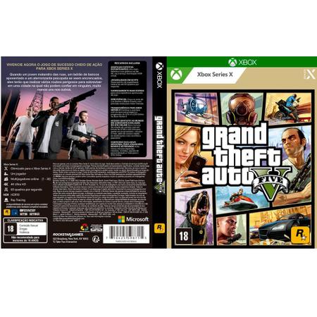 Jogo GTA V XBOX SERIES X Mídia Física - Rockstar Games - Jogos de Ação -  Magazine Luiza