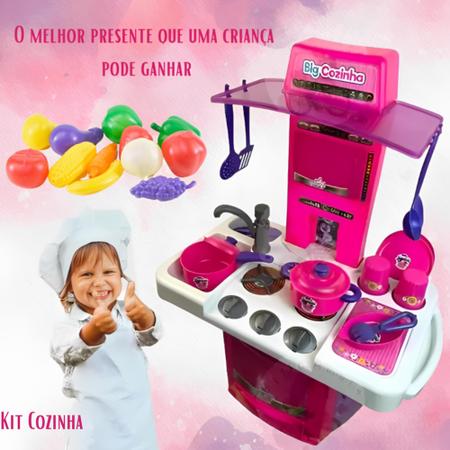 Jogo De Cozinha Menina 7 8 9 Anos + Meu Jantarzinho Big Star - Big Star  Brinquedos - Acessórios para Cozinha Infantil - Magazine Luiza