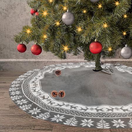 Imagem de Grande saia da árvore de Natal, 48 "cobertor da árvore de Natal, para 