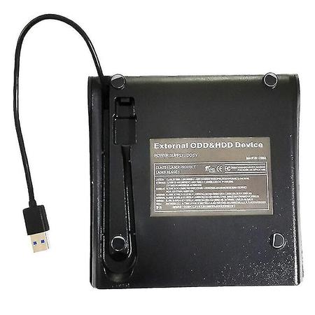 Imagem de Gravador de CD USB 3.0 DVD RW externo fino para PC e laptop (preto)