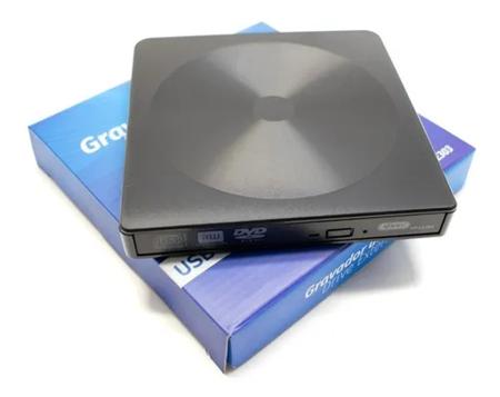 Imagem de Gravador De Dvd Cd Externo Usb Slim Ultra Portatil Usb 3.0