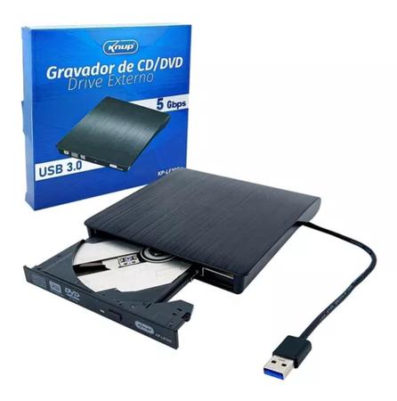Imagem de Gravador DVD Externo Bluecase Slim BGDE-01S Portátil USB