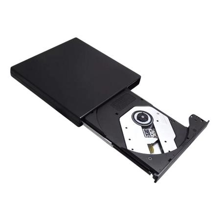 Imagem de Gravador Externo - Dvd - Cd - Usb 2.0 Slim Portatil