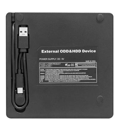Imagem de Gravador Leitor Cd Dvd Driver Notebook PC Externo Type A e C Pc Usb 3.0 Dex DG-320C