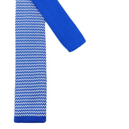 Imagem de Gravata Slim Crochê Azul Trabalhada Premium