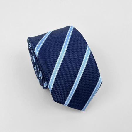 Gravata Linha Premium - Azul Royal Listrada
