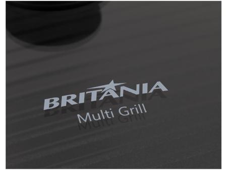 Imagem de Grill Britânia BPE02 Redondo 1000W com Chapa - Antiaderente com Coletor de Gordura