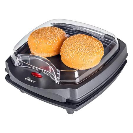 Imagem de Grill Burger Oster 2 Em 1 Ogrl500 Inox Com Estufa 127V