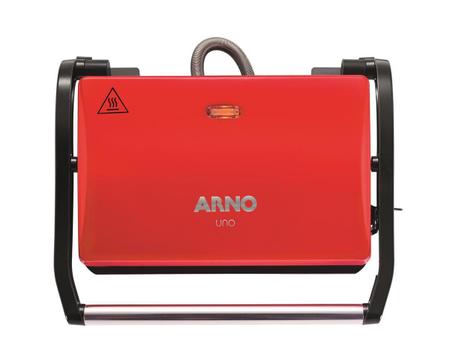 Imagem de Grill e Sanduicheira Arno Compact Uno Vermelha 760W