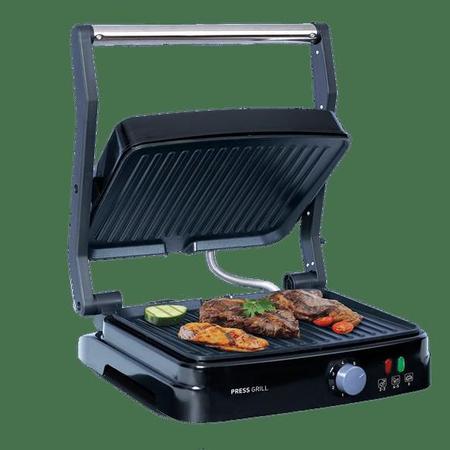 Imagem de Grill e Sanduicheira Mallory Asteria com Alavanca 1270W 127v  Inox  Preto