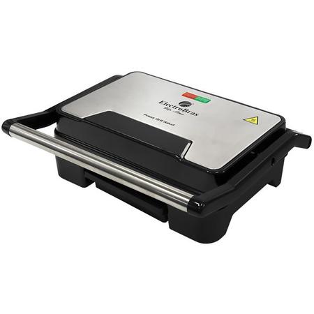 Grill Electrobras EBPG-01 750 Watts Antiaderente 220 - 240 V ~ 50/60 HZ - Prata/Preto Imagem de Grill Electrobras EBPG-01 750 Watts Antiaderente 220 - 240 V ~ 50/60 HZ - Prata/Preto