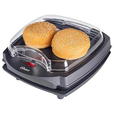 Imagem de Grill Elétrico Burguer 2 em 1 Oster com Capacidade para 04 Fatias - OGRL500