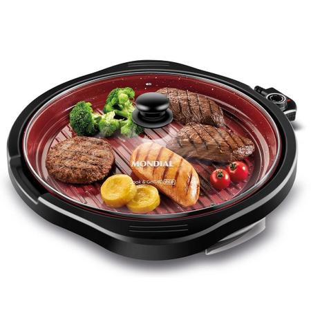 Imagem de Grill G-03-Rc 127V/60Hz Red Ceramic