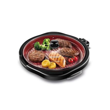 Imagem de Grill Mondial Cook 40 Vermelho G 03 1270W 220V Preto