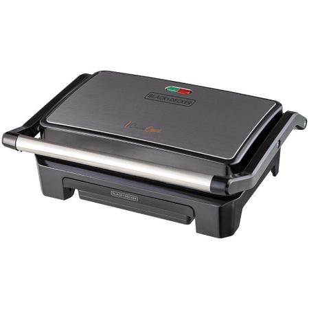 Imagem de Grill Prensa Inox G1200 Articulável 800W 220V Black & Decker