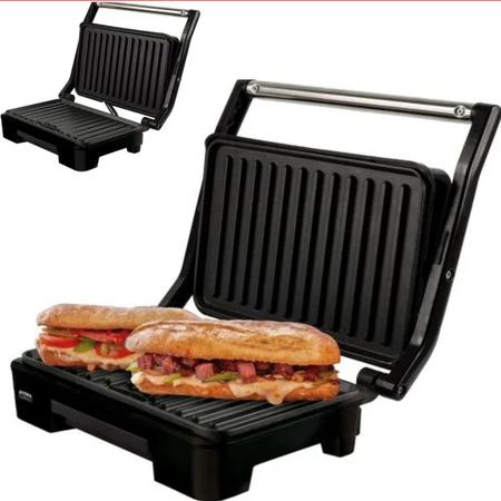 Imagem de Grill Sanduicheira Asteria Press Mallory 900w Misteira Inox Antiaderente