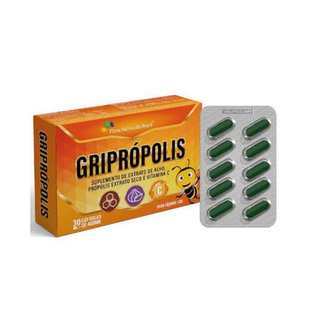 Gripropolis (vit. c, propolis e alho) 30 caps - Flora Nativa do