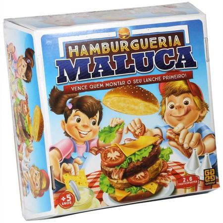 Jogo de Tabuleiro Infantil Hamburgueria Maluca Grow - minipreco