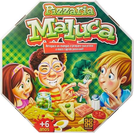 JOGO DE MESA TABULEIRO INFANTIL PIZZARIA MALUCA GROW CLASSICO MESA