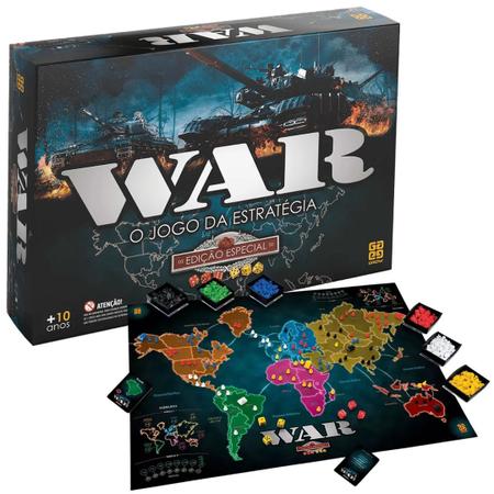 Jogo War Tabuleiro O Jogo da Estratégia - War Edição Especial Grow