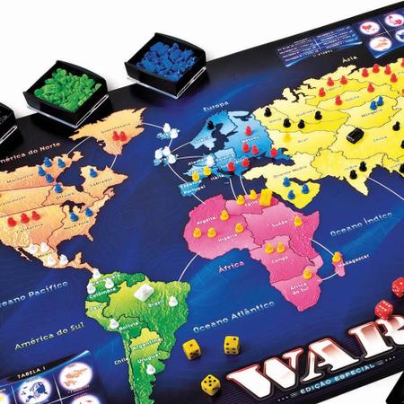 Jogo War Tabuleiro O Jogo da Estratégia - War Edição Especial Grow -  Brinquedos de Estratégia - Magazine Luiza