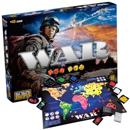 Jogo War Tabuleiro O Jogo da Estratégia - War Edição Especial Grow -  Brinquedos de Estratégia - Magazine Luiza