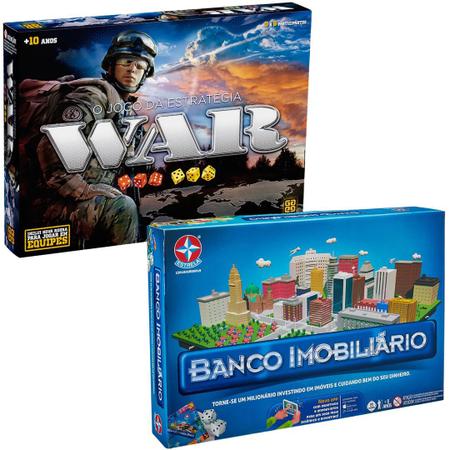 Banco Imobiliario Jogo Tabuleiro Estrategia 4 Jogador Basico