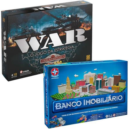 Kit Jogo War Edição Especial + Banco Imobiliário