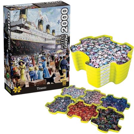 Quebra Cabeça Puzzle 2000 peças Templo Tailandes - Grow 3461